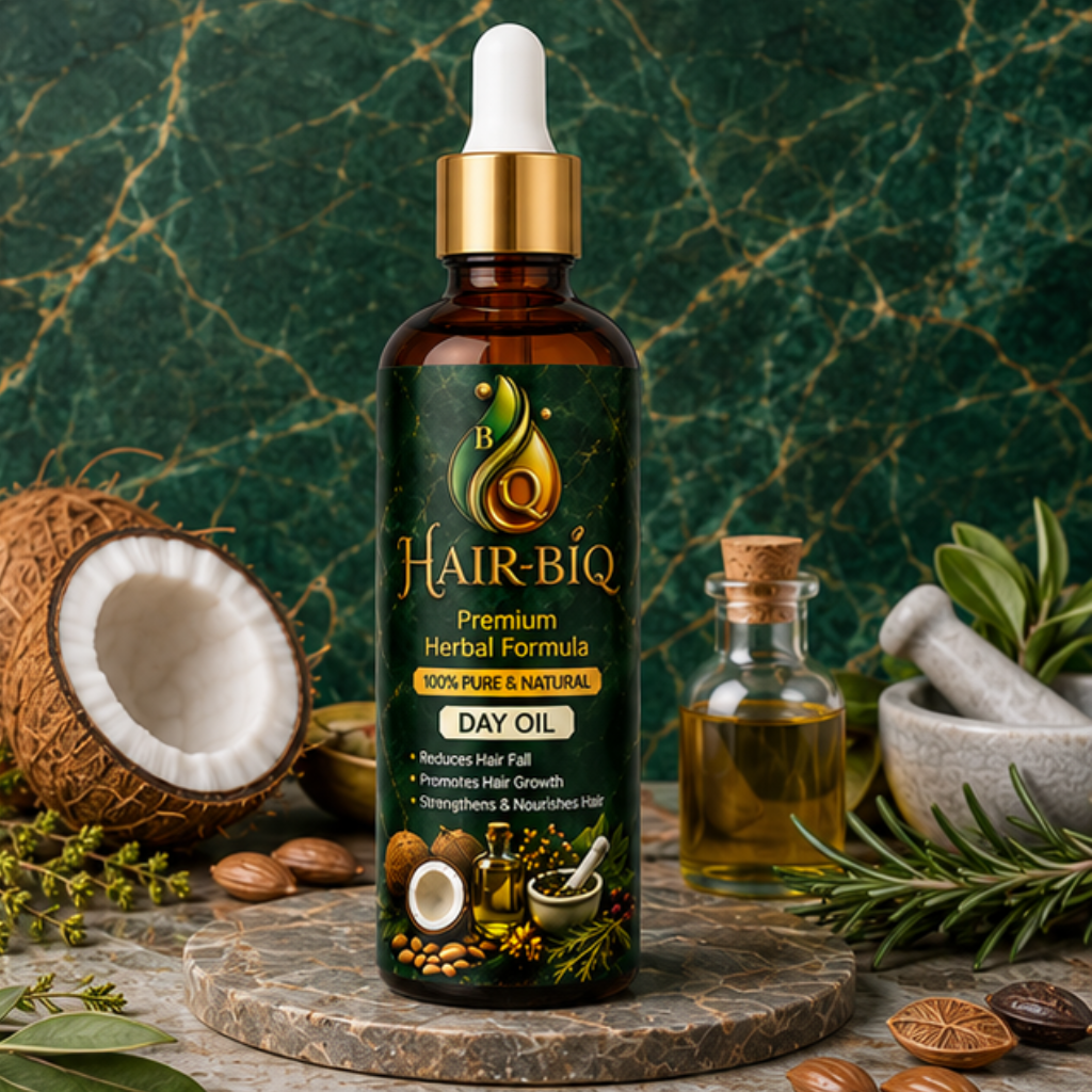 HAIR-BIQ Day Hair Oil - Best Hair Oil for Smooth Shiny Hair in Pakistan