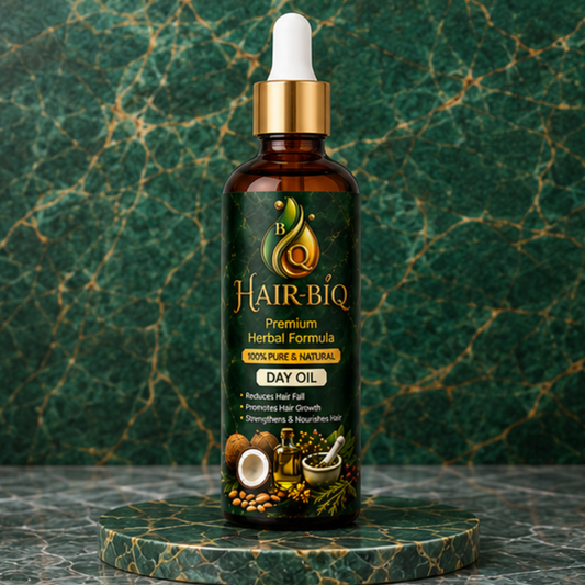 HAIR-BIQ Day Hair Oil - Non-Smelly Herbal Hair Oil for Smooth and Shiny Hair